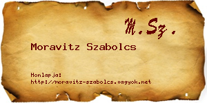 Moravitz Szabolcs névjegykártya